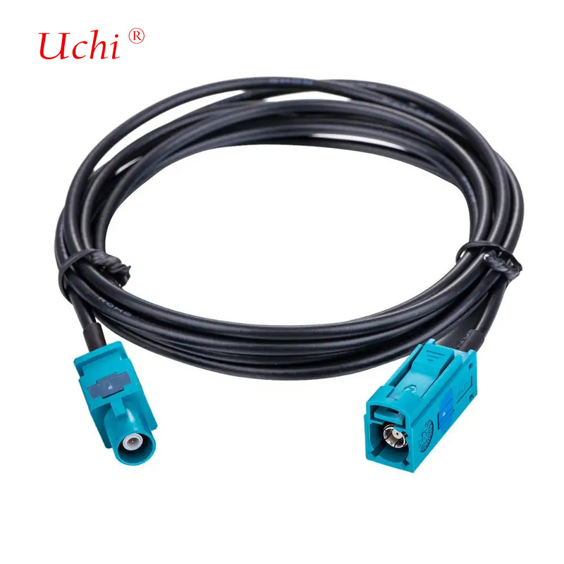 กล้องรถยนต์ GPS Antenna Extension Fakra Z Cable With Fakra Z เพศหญิงสู่เพศหญิง Plug Jack RG174 5M Pigtail Fakra Cable