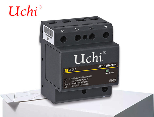 อุปกรณ์ป้องกันไฟกระชากแบบประหยัดพื้นที่ Class 1 SPD 15kA ความกว้างเพียง 27 มม.