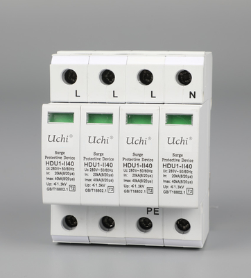 อุปกรณ์ป้องกันไฟกระชากพื้นอาคารกลางแจ้ง SPD แรงดันต่ำ 200 / 380VAC