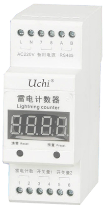 Intelligent Lightning Counter LC Surge Protector เบรกเกอร์ IP20 Enclosure Rating