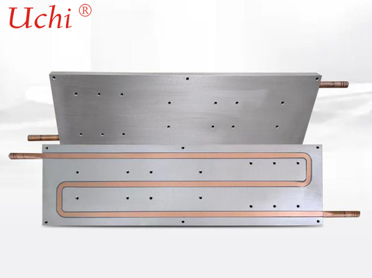 6061 Water Cooling Plate Copper Inlaid Tube ฝังหม้อน้ำ
