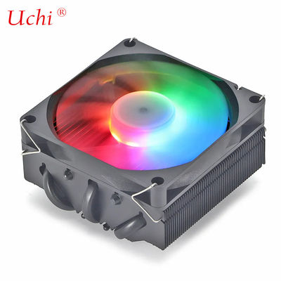 เครื่องระบายความร้อน I3 I5 I7 I9 Lga775 1150 1151 1155 1156 1700 1366 2011 AMD AM4 AM5 Universal Horizontal CPU Cooler Fan สีดํา